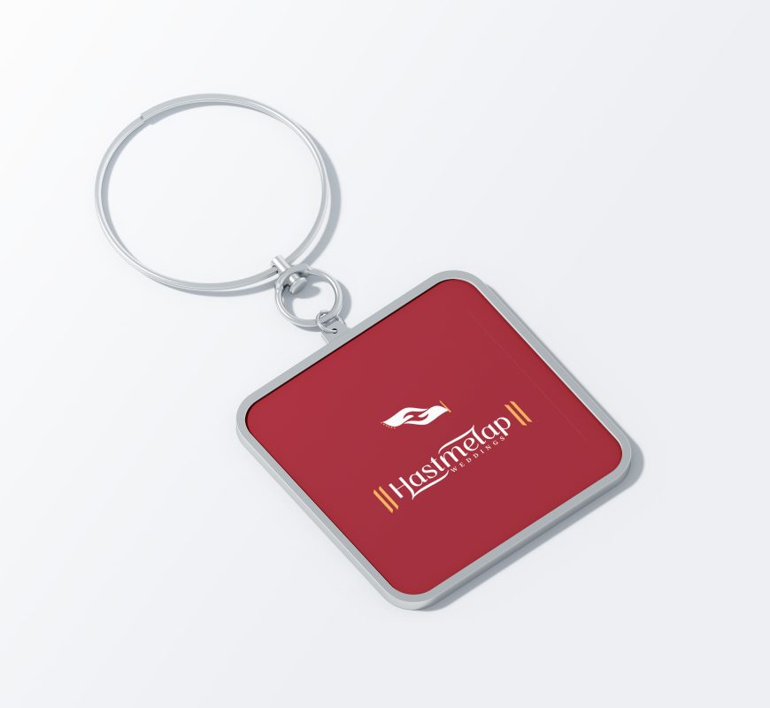 01 Square Keychain Mockup