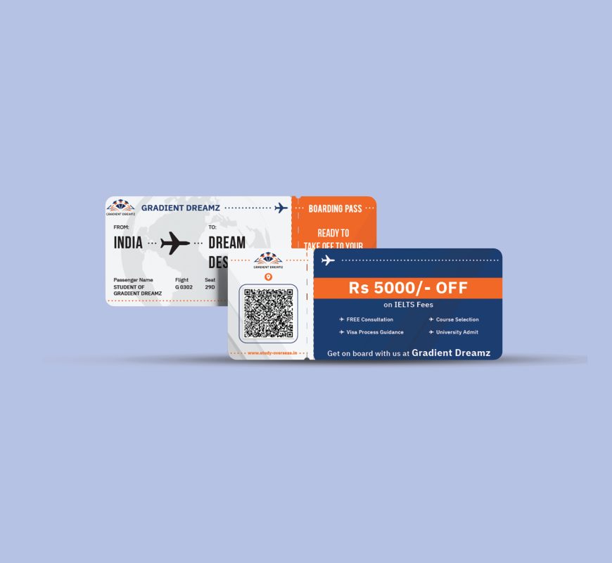 Boarding pass Mockup